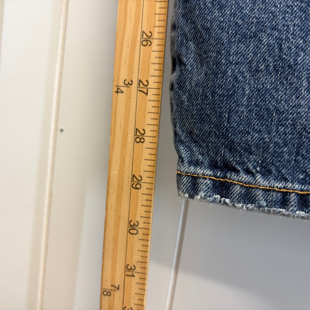 Vintage Lucky Brand Dungarees Y2K Western Low Rise Bootleg Jeans Women Size 10 - Picture 7 of 14